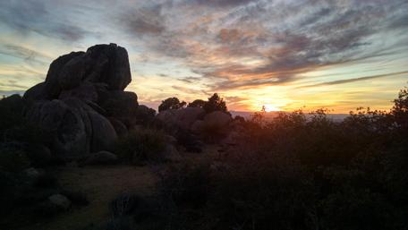 Serene Sunset at Windy Point in Arizona wallpaper