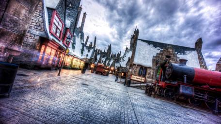 Charming Winter Streets of an Old Town wallpaper