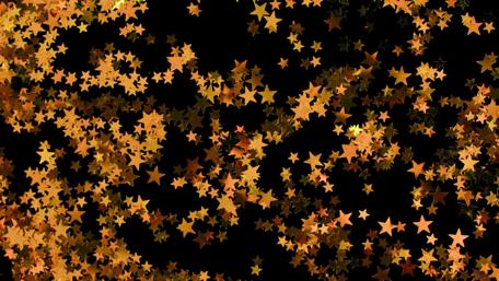 Golden Stars in a Dark Abyss wallpaper