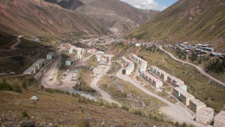 Breathtaking View of a Serene Mountain Town wallpaper