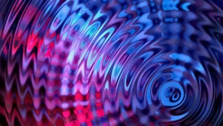 Vibrant Waves of Colorful Reflections wallpaper