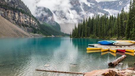 Serenity at a Mountain Lake in Canada wallpaper