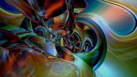 Dynamic Fractal Energies in 3D wallpaper