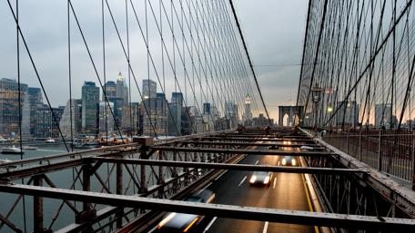 Urban Majesty Under the Bridge Lights wallpaper