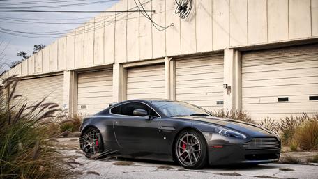 Sleek Powerhouse in Urban Setting wallpaper