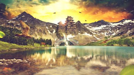 Majestic Serenity of Nature's Canvas wallpaper