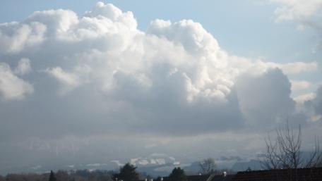 Majestic Winter Skies Above wallpaper
