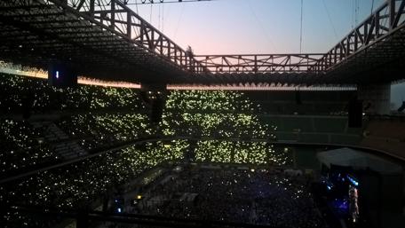 Concert Magic at San Siro Stadium wallpaper