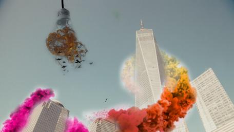 Vibrant Energy in Urban Skies wallpaper