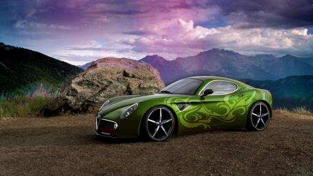 Stunning Green Dream Car Wallpaper wallpaper