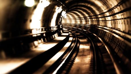 Mysterious Subway Tunnel Scene wallpaper