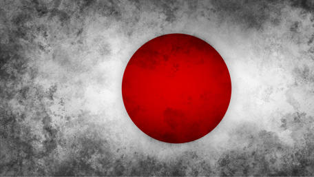 Bold Red Circle on Grayscale Abstract Background wallpaper