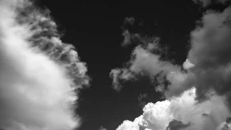 Monochrome Serenity in the Sky wallpaper