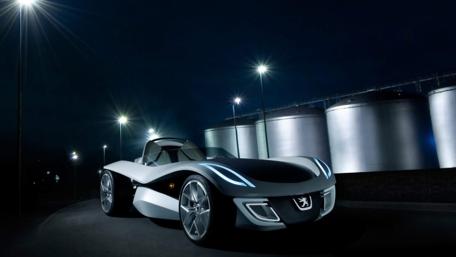 Futuristic Car Design in Urban Setting wallpaper
