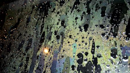 Mystical Raindrops on Glass Abstract Wallpaper wallpaper