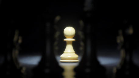 Chess Pawn in Abstract Focused Light wallpaper