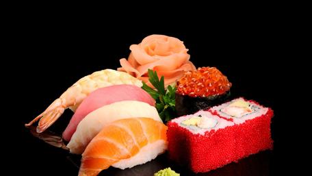 Savor the Art of Sushi Arrangements wallpaper