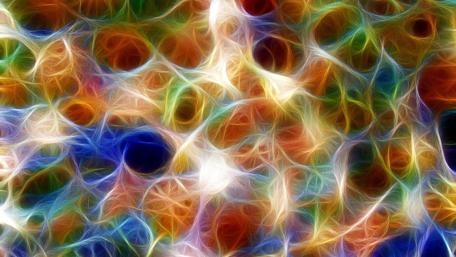 Vibrant Abstract Network of Colors wallpaper
