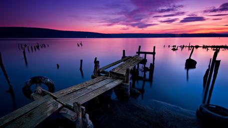 Purple Serenity at Dusk wallpaper