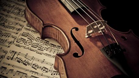 Harmony in Wood and Notes wallpaper