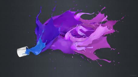 Splashes of Purple Elegance wallpaper