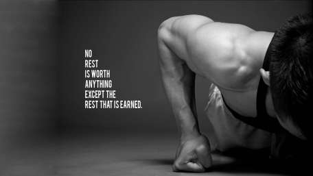 Earned Rest Push-Up Inspiration wallpaper