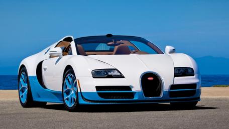 Stunning White Bugatti Veyron by the Sea wallpaper