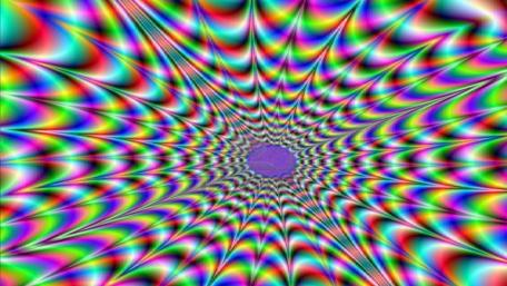 Psychedelic Vortex Illusion wallpaper