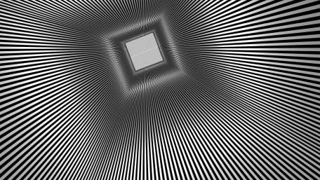 Dynamic Black and White Lines Creating Depth and Movement wallpaper