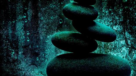 Calm Serenity of Nature's Stones wallpaper