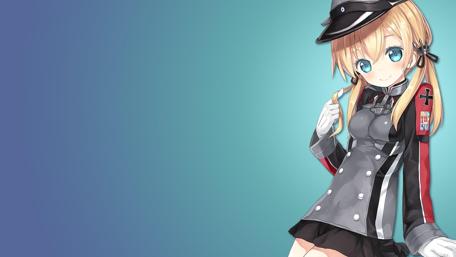 Prinz Eugen's Graceful Salute wallpaper