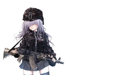 Anime Soldier Ready for Action wallpaper