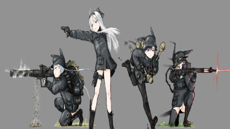 Anime Squad Ready for Battle wallpaper