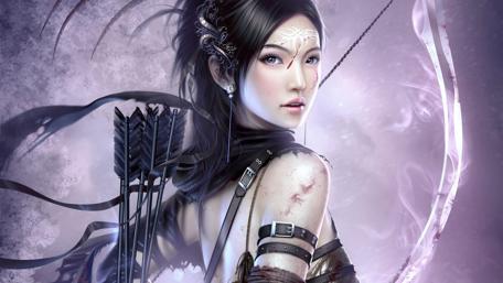 Mystic Archer in Purple Haze wallpaper