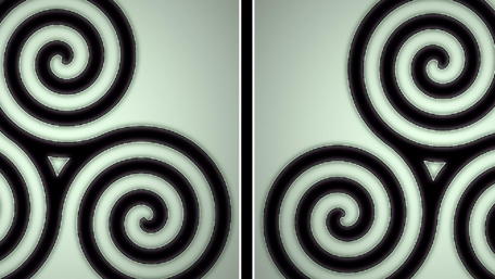 Captivating Black Swirls on Soft Background wallpaper