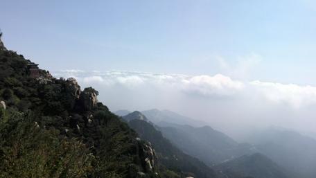 Serene Mountain View Above The Clouds wallpaper