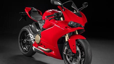 Sleek Ducati Superbike in Vivid Red wallpaper