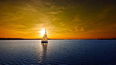 Golden Sunset Sailing Experience wallpaper