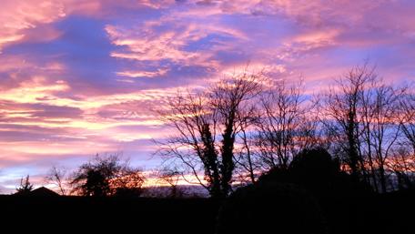 Vibrant Sunset Over Nature's Canvas wallpaper