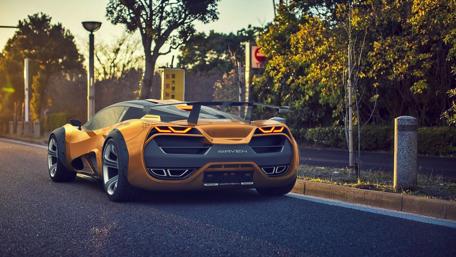 Dreamy Agera Raven in Sunset Glow wallpaper