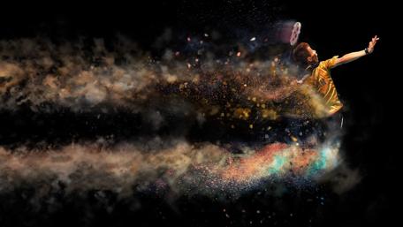 Unleashing Energy on Court wallpaper