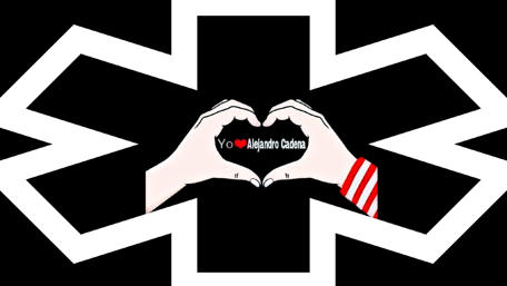 Hands Forming a Heart Against a Bold Background wallpaper