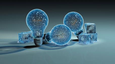 Winter Glow Through Frozen Lights wallpaper