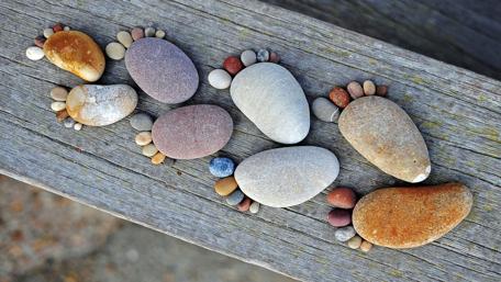 Stone footprint wallpaper