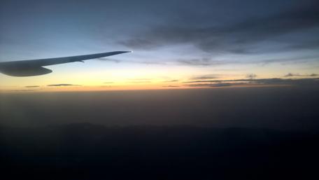 A Serene Flight at Dusk wallpaper