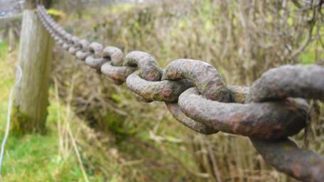 Rustic Chain Linking Nature's Elements wallpaper