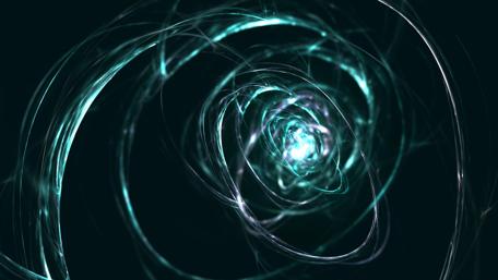 Mystical Energy Swirls in Darkness wallpaper