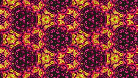 Vibrant Pink and Gold Floral Patterns wallpaper