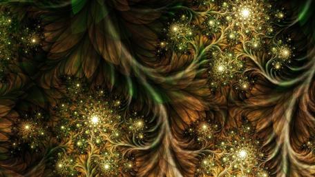 Nature's Lush Fractal Patterns in Harmony wallpaper