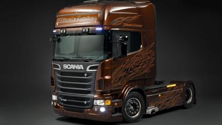 Sleek Brown Truck Design for Enthusiasts wallpaper